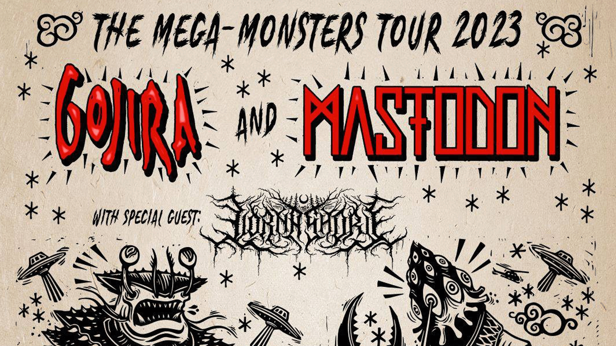 GOJIRA e MASTODON anunciam The MegaMonster Tour em São Paulo Vou de