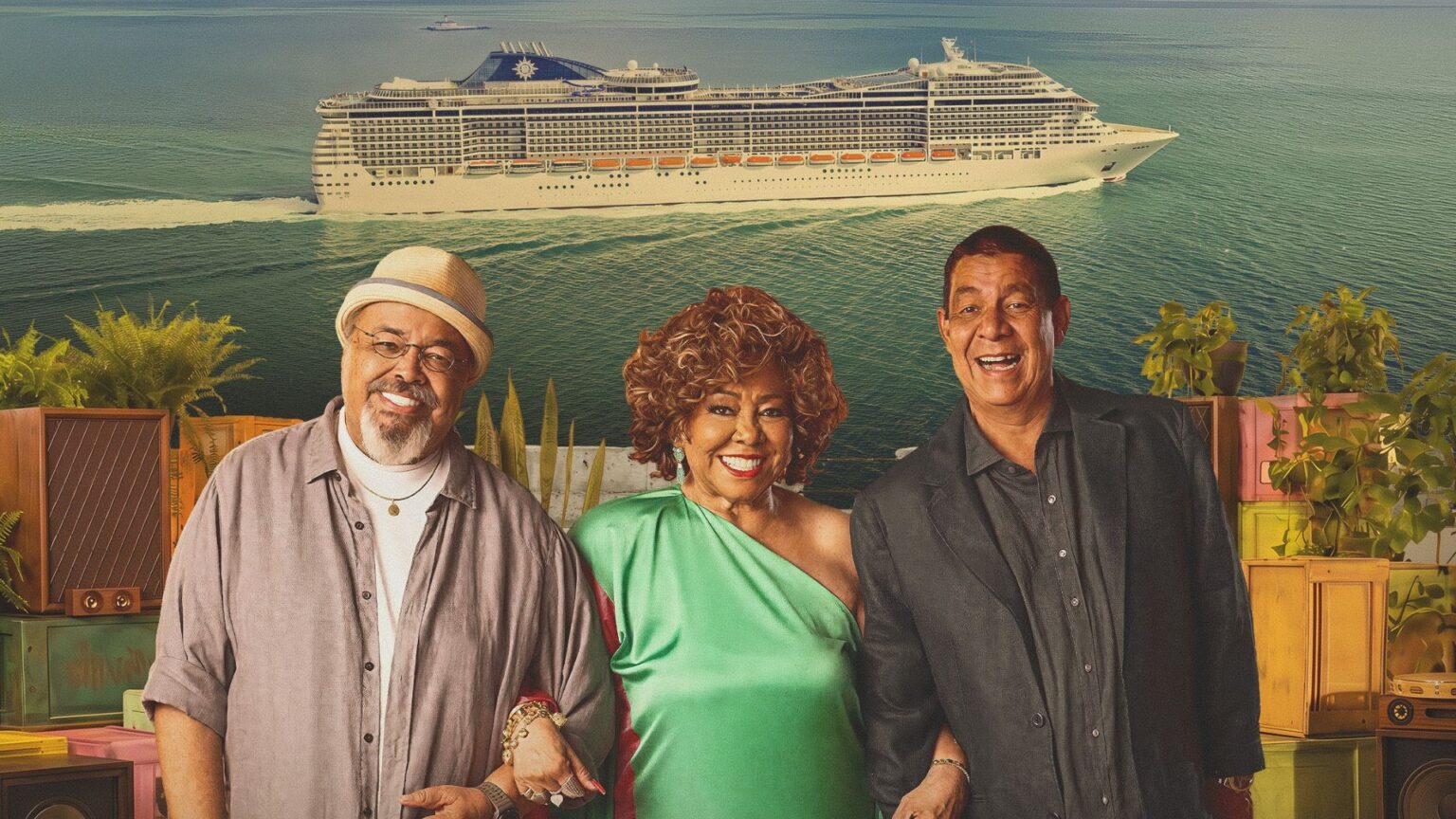 Zeca Pagodinho, Alcione e Jorge Aragão embarcam no navio com ‘O Maior Encontro do Samba’ em 2027