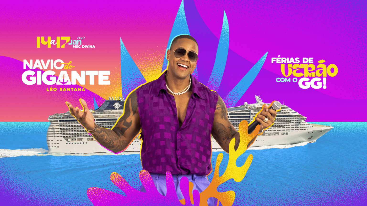 Léo Santana anuncia segunda edição do Navio do Gigante