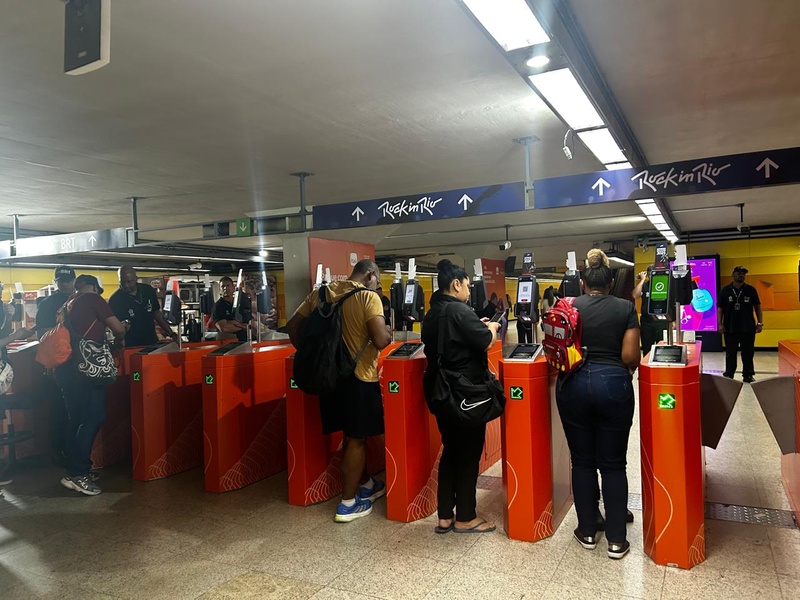 MetrôRio monta esquema 24 horas para o segundo fim de semana do Rock in Rio 2026